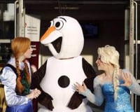 Elsa, Anna and Olaf