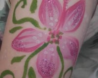 Flower pink arm
