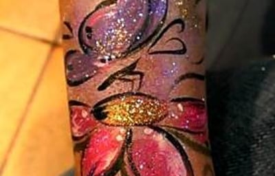 ' Butterfly ' Tattoo Face Painting
