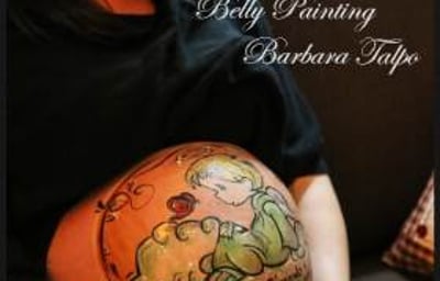 ' My Sweet Angel ' Pregnancy Bump Painting